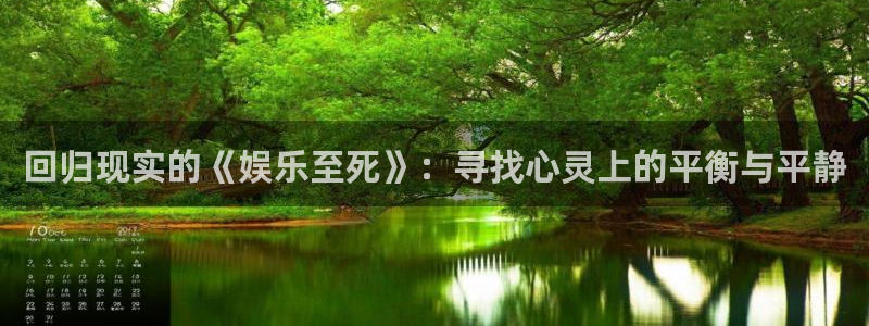 彩虹多多.：回归现实的《娱乐至死》：寻找心灵上的平衡与平静