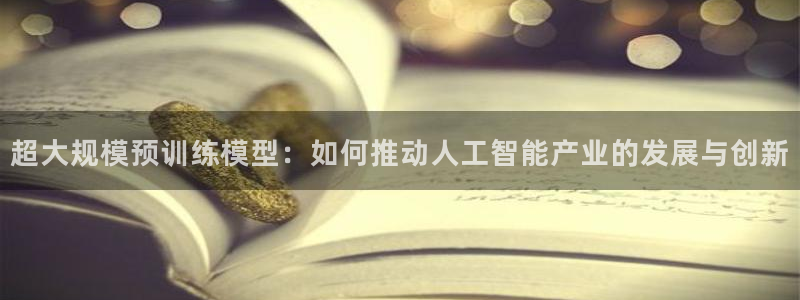 彩虹多多免费版下载安装：超大规模预训练模型：如何推动人工智能产业的发展与创新
